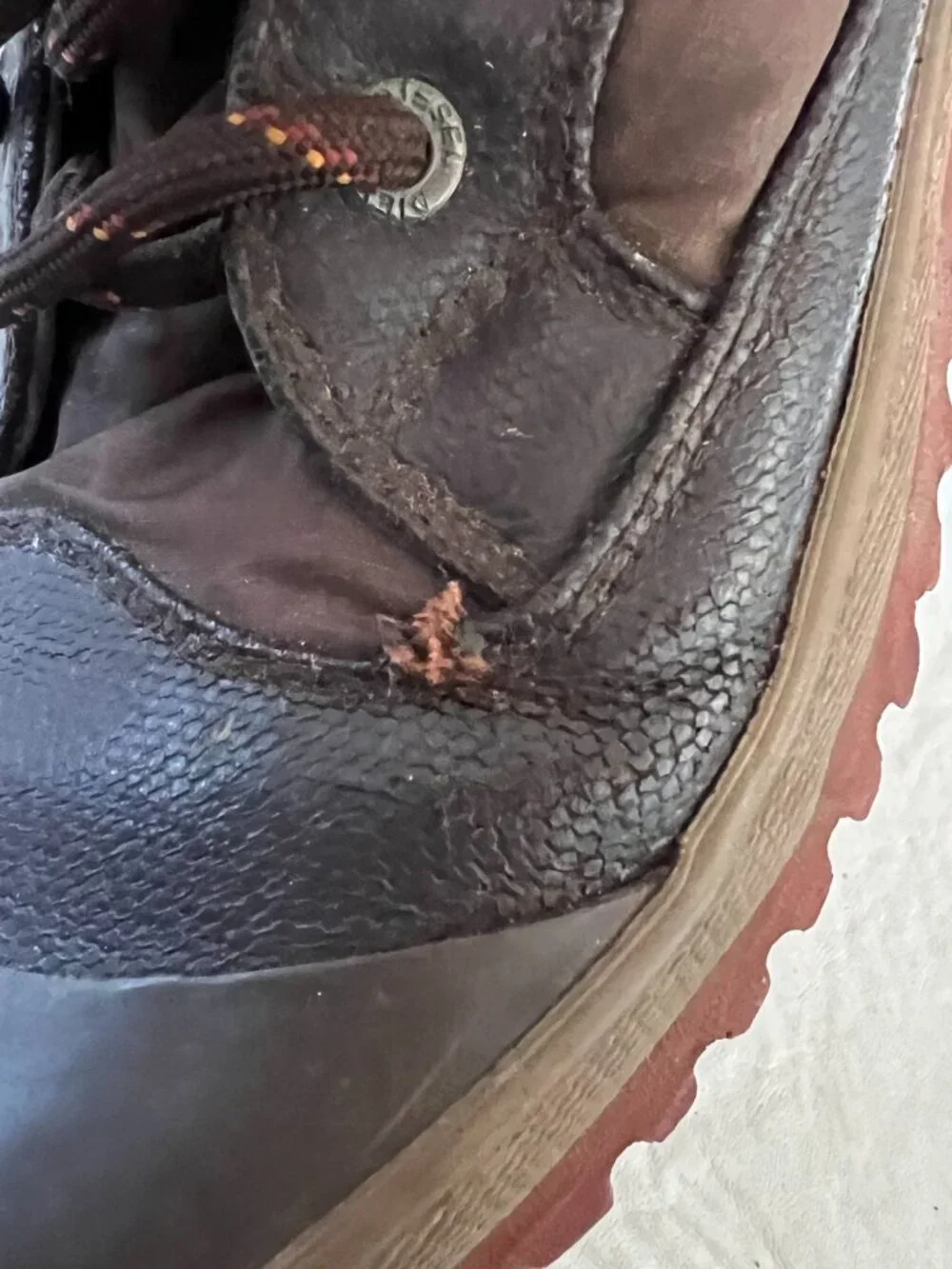 Diesel hiking boots Olson Village Lace up ankle brown coated canvas Mens 7.5